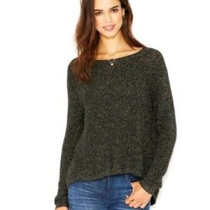 RACHEL Rachel Roy Blk Flecked Sweater - Tulip Back